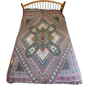 Printed bedspread: NEW, UNFINISHED textile